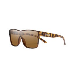 Suncloud Biff Sunglasses Polarized in Matte Tortoise with Brown